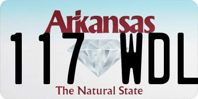 AR license plate 117WDL