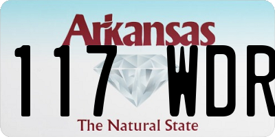 AR license plate 117WDR