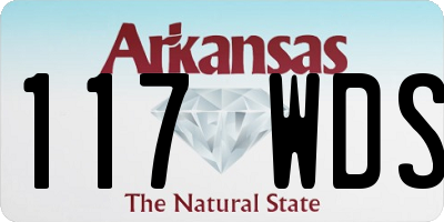 AR license plate 117WDS