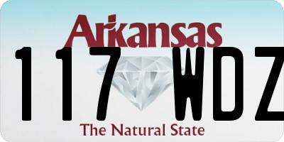 AR license plate 117WDZ
