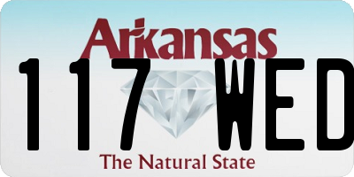 AR license plate 117WED