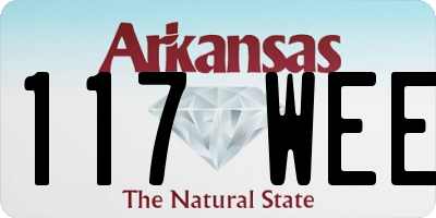 AR license plate 117WEE