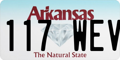 AR license plate 117WEV