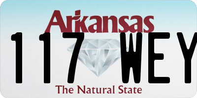 AR license plate 117WEY