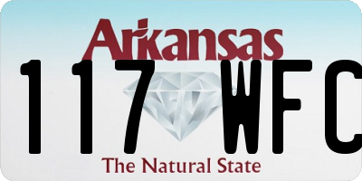 AR license plate 117WFC