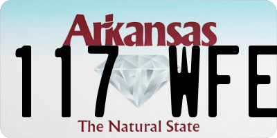 AR license plate 117WFE
