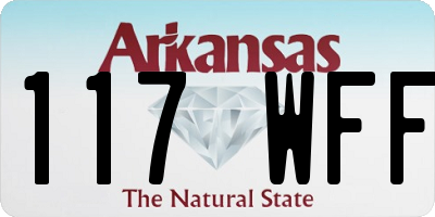 AR license plate 117WFF