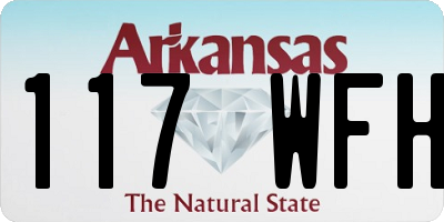 AR license plate 117WFH