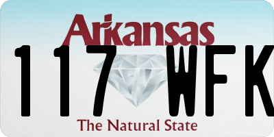 AR license plate 117WFK