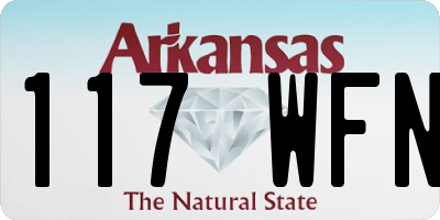 AR license plate 117WFN