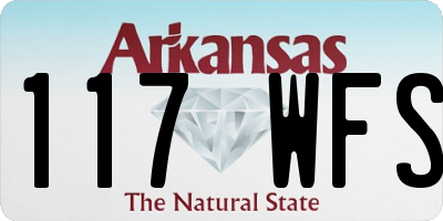 AR license plate 117WFS