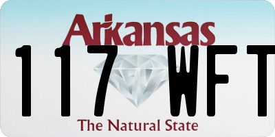 AR license plate 117WFT