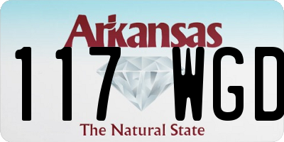 AR license plate 117WGD