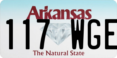 AR license plate 117WGE
