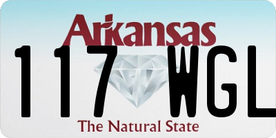 AR license plate 117WGL