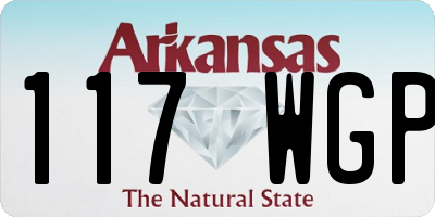 AR license plate 117WGP