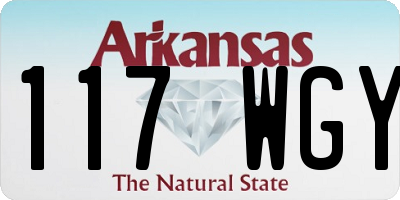 AR license plate 117WGY