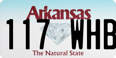 AR license plate 117WHB