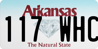 AR license plate 117WHC