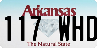 AR license plate 117WHD
