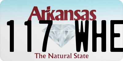 AR license plate 117WHE