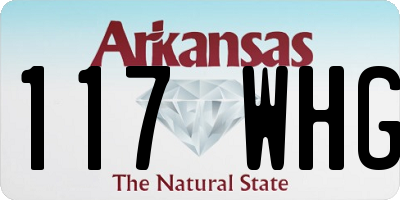 AR license plate 117WHG