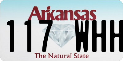 AR license plate 117WHH