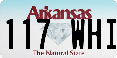 AR license plate 117WHI