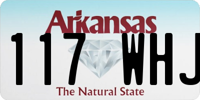 AR license plate 117WHJ