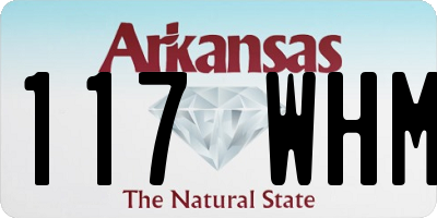 AR license plate 117WHM
