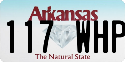 AR license plate 117WHP