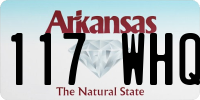 AR license plate 117WHQ