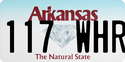 AR license plate 117WHR