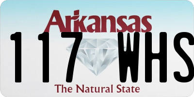 AR license plate 117WHS