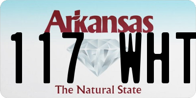 AR license plate 117WHT