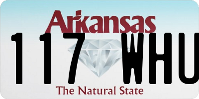 AR license plate 117WHU