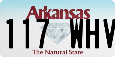 AR license plate 117WHV