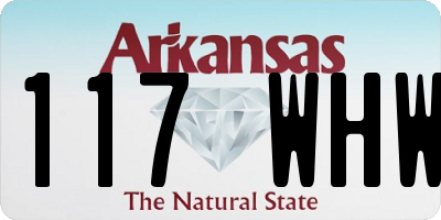 AR license plate 117WHW