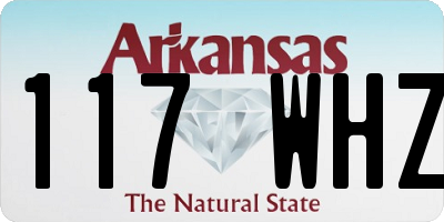 AR license plate 117WHZ