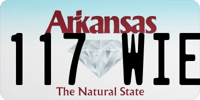 AR license plate 117WIE