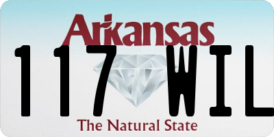 AR license plate 117WIL
