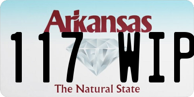 AR license plate 117WIP