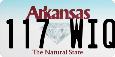 AR license plate 117WIQ
