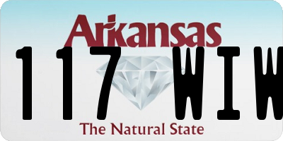 AR license plate 117WIW