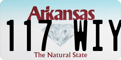 AR license plate 117WIY