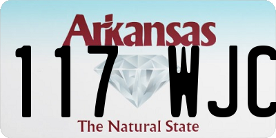 AR license plate 117WJC
