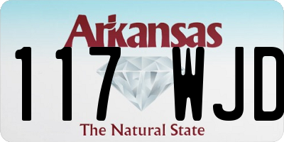 AR license plate 117WJD