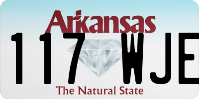 AR license plate 117WJE