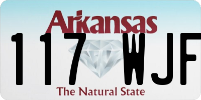 AR license plate 117WJF