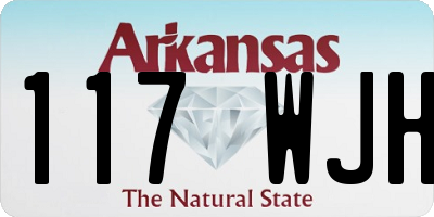 AR license plate 117WJH